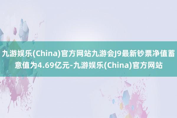 九游娱乐(China)官方网站九游会J9最新钞票净值蓄意值为4.69亿元-九游娱乐(China)官方网站