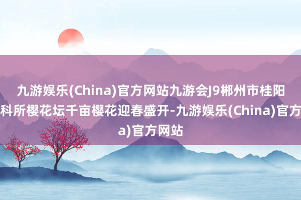 九游娱乐(China)官方网站九游会J9郴州市桂阳县农科所樱花坛千亩樱花迎春盛开-九游娱乐(China)官方网站