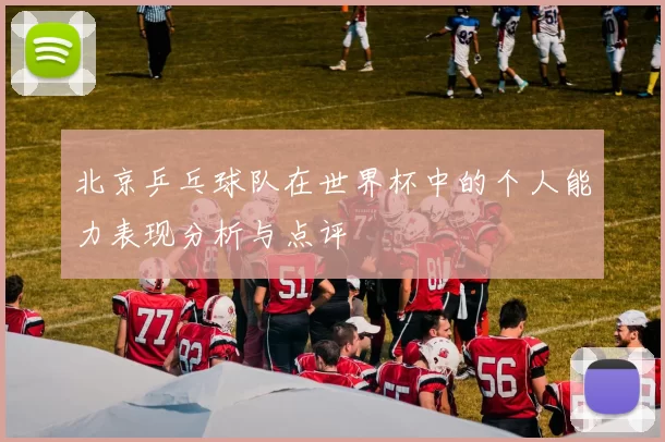 北京乒乓球队在世界杯中的个人能力表现分析与点评